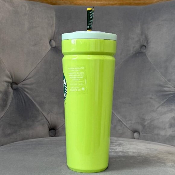 Starbucks Green Stainless Steel Tumbler Twist-To-Seal Leakproof Straw Lid NWT - Picture 2 of 6